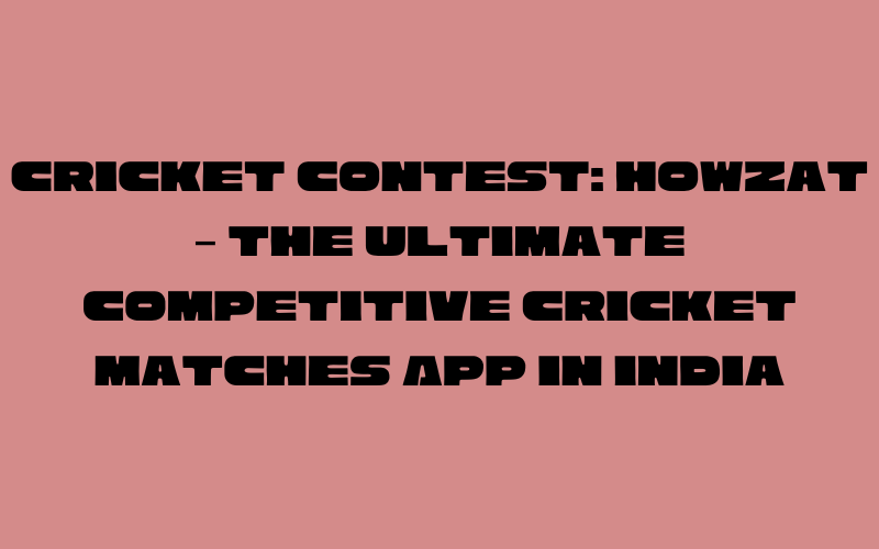 cricket contest